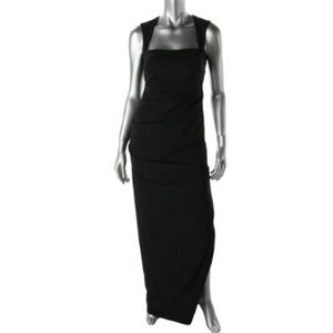 Nicole Miller Felicity Square Neck Gown